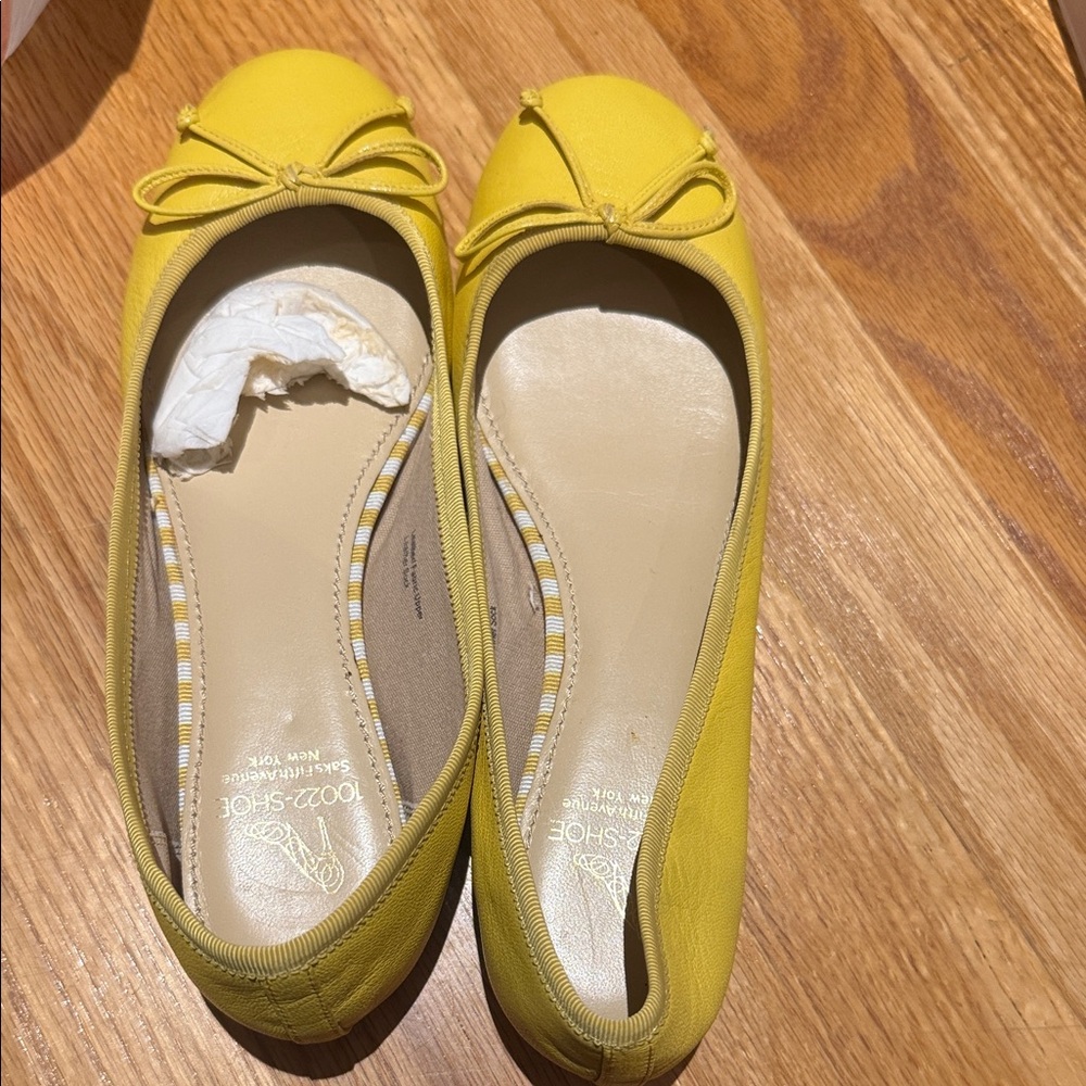 Yellow Women's Ballet Flats Saks fifth Ave